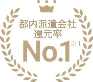 都内派遣会社還元度No.1